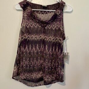 CONVERSE One Star ⭐️NWT sheer purple sleeveless tank shirt medium